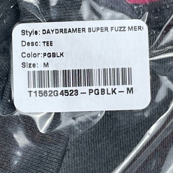 New! Daydreamer Women's Records Super Fuzz Merch Tee Black Size 1X & Medium NWT - Picture 13 of 14